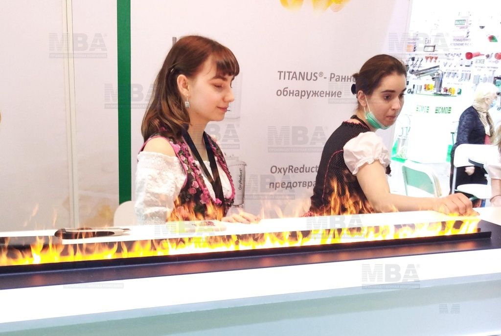 Огонь на выставке Securika